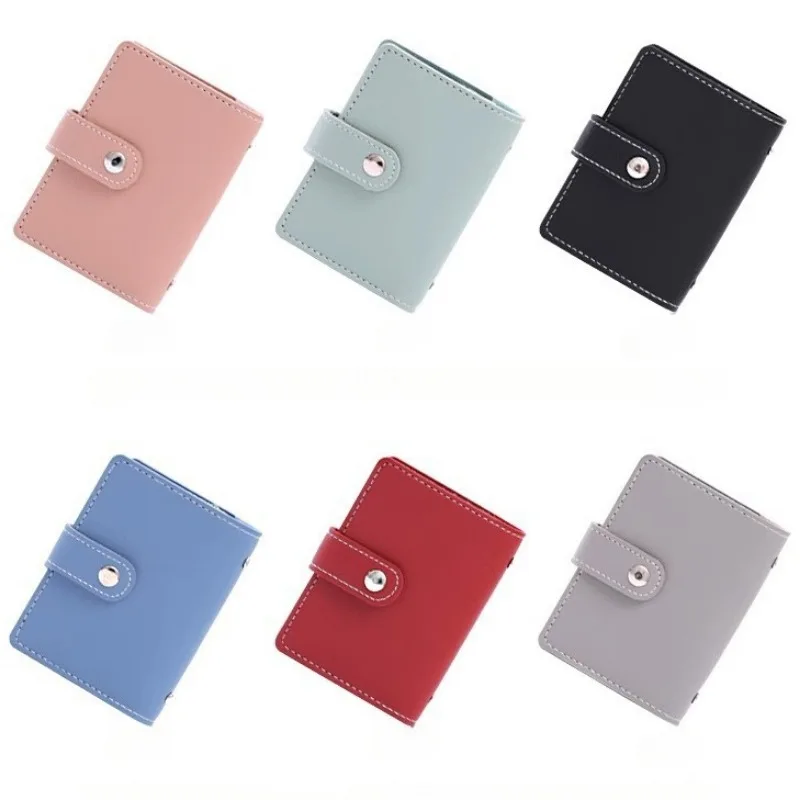 1pc 26 Slots Card Bag for ID Bank Credit Cards Holder Bag Mini Purse RFID Card Protection Organizer Card Wallet Storage Case Bag