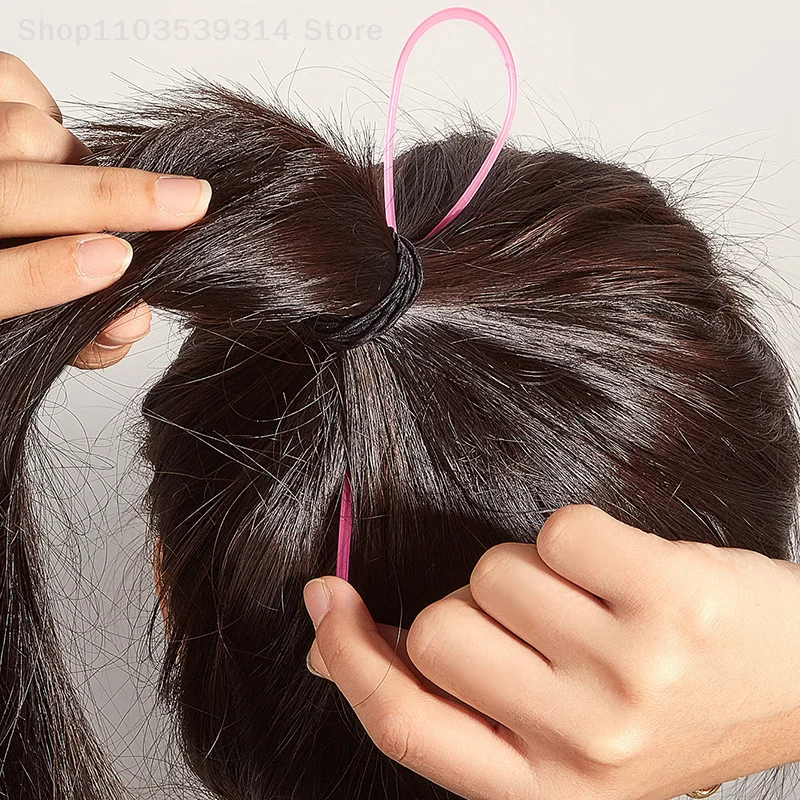 Herramienta de trenza francesa, removedor de bandas elásticas de bucle, cortador de cola de rata, peine de cola de pasador de Metal, peines trenzados para peinado del cabello, 4 unids/set