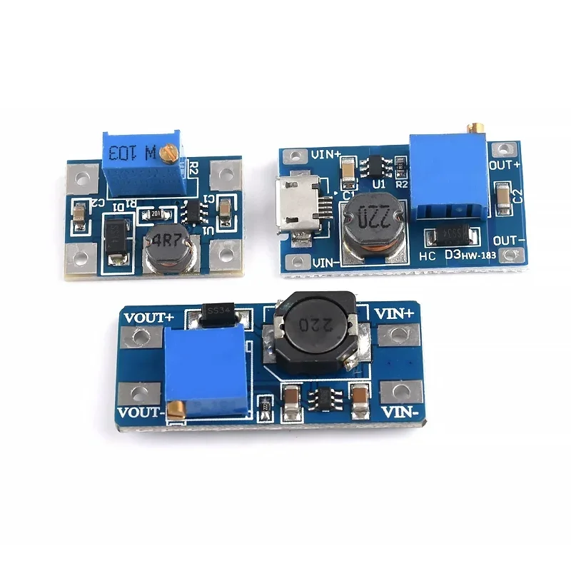 5/20/100PCS MT3608 DC-DC Step Up Converter Booster Power Supply Module Boost Step-up Board MAX Output 28V 2A for Arduino