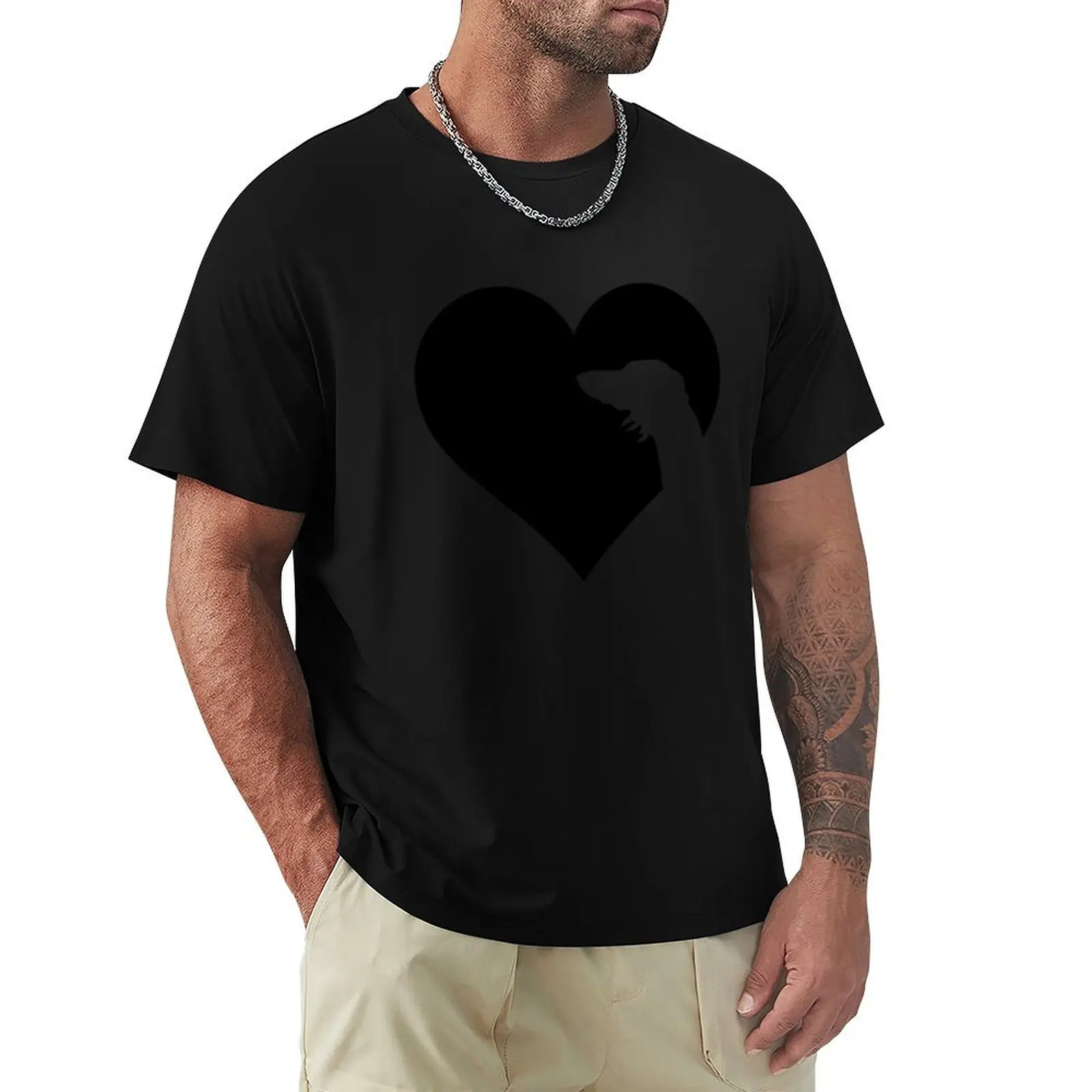 

The Heart of the Saluki Lover T-Shirt Functional Casual Short Sleeve Tee