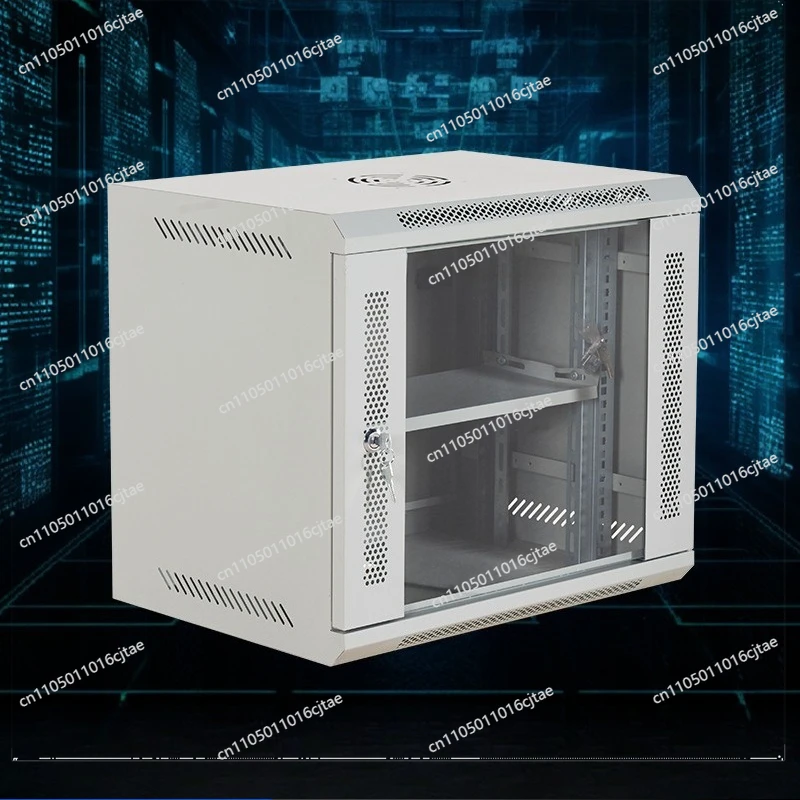 For Wall-mounted Network Cabinet 9U Wall-mounted Router Small Network Switching Equipment Weak Current Cabinet