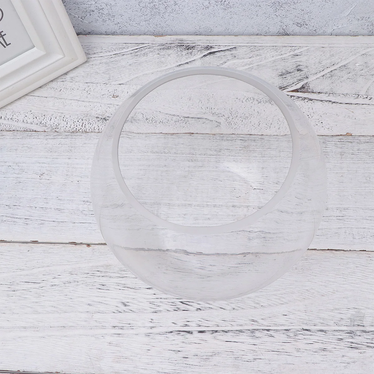 Экологическая миска для рыбы, 20 см, круглый стеклянный резервуар, миниатюрный сказочный мир, дизайн, креативный подарок для семьи, друзей, домашнего офиса