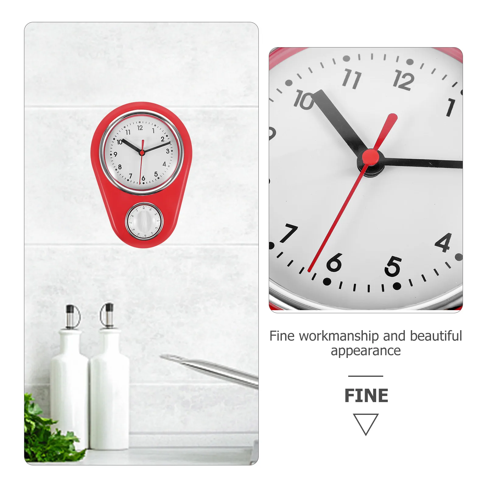 

1pc Kitchen Timer Simple Creative Household Wall Mount Digital Cooking Timer Decorative Home Use Gift Idea For Friends