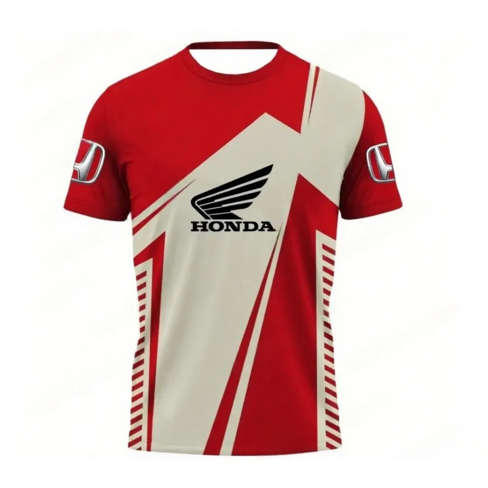 

Honda 2026-2026 Summer Men's Quick-Drying Breathable Motorcycle Jersey Short-Sleeved Sportswear Lightweight Outdoor T-Shirt