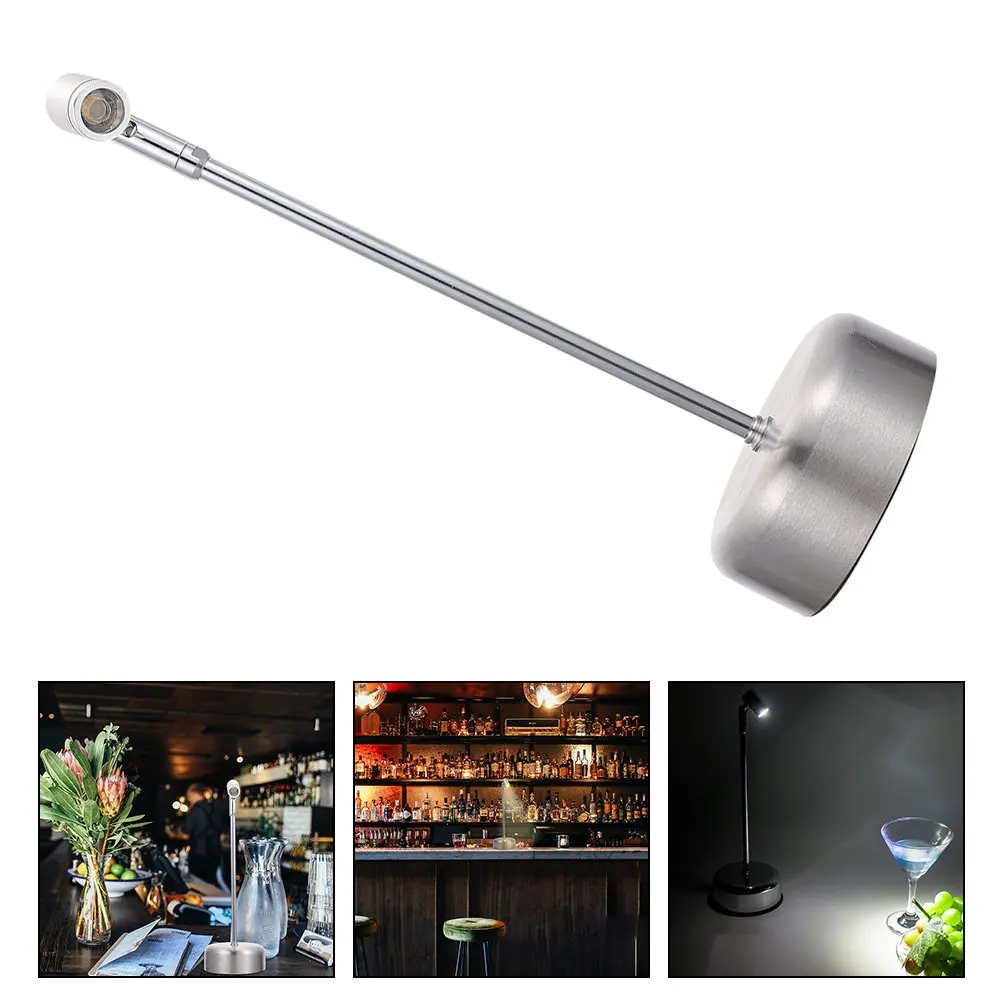 

Rechargeable Lamp High Pole Desktop Spotlight Creative Night Light Bar Cordless Desk Lamp Battery Operated Decoration