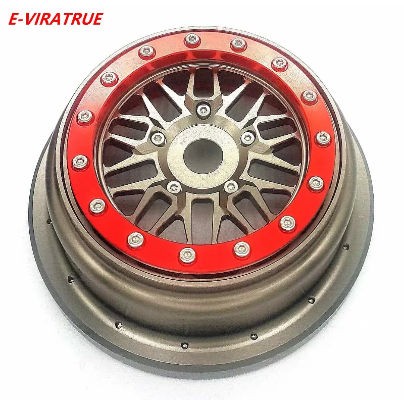 E-VIRATRUE Aluminum Bead Lock Wheel For Losi Super Baja Rey 1/6 (1pcs)