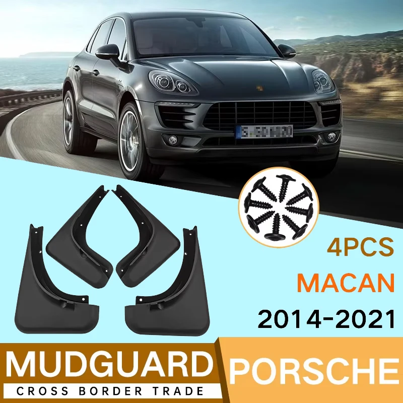 

Mud Flaps for Porsche Macan 2014-2021 2016 2017 2018 2019 2020Splash Guards Fender MudFlaps Front Rear Mudguards Car Accessories