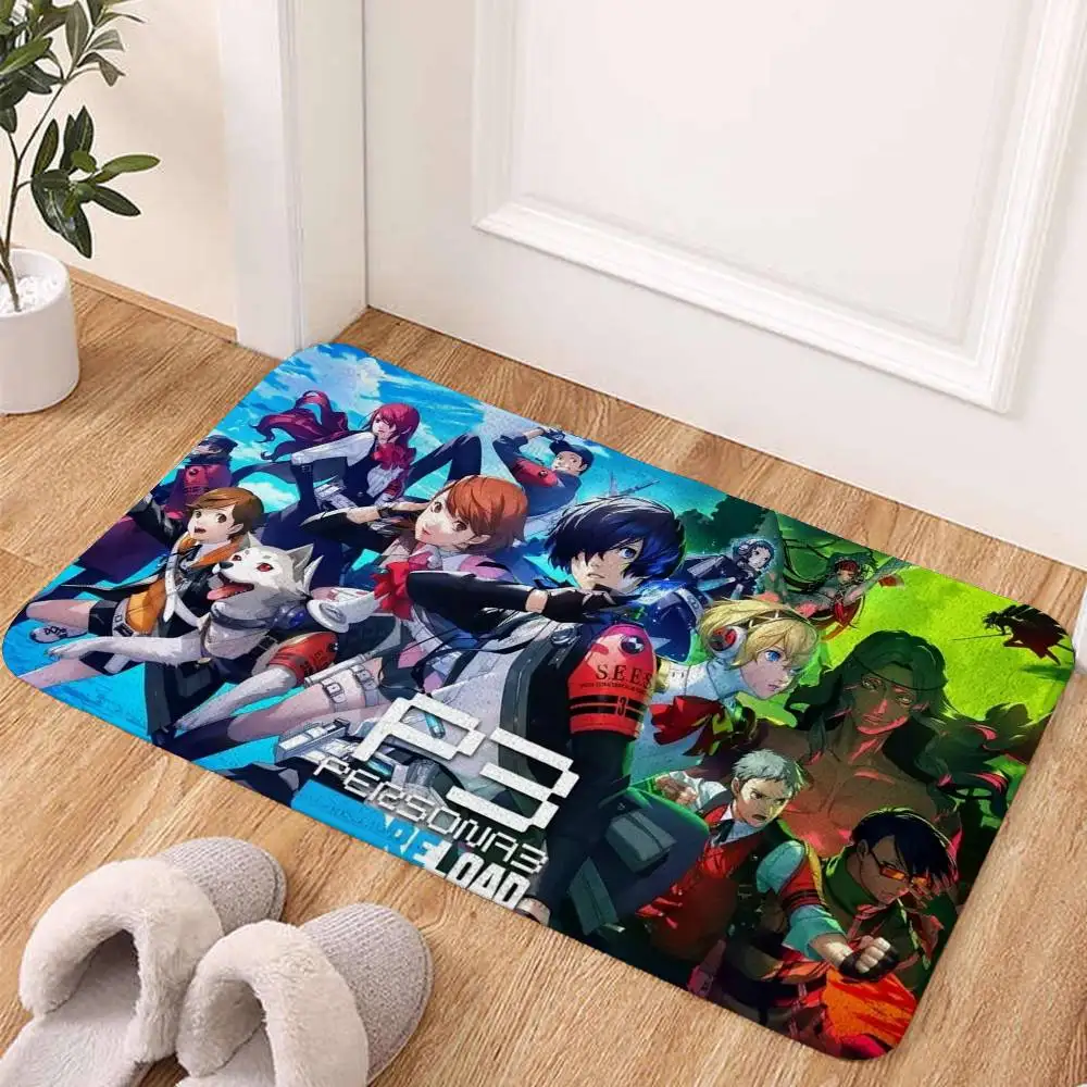 Reload Persona 3 Reload Carpet Bathroom Anti-slip Mat Door Mat Home Decoration Mat Entrance Door Mat Scratch-resistant Door Mat