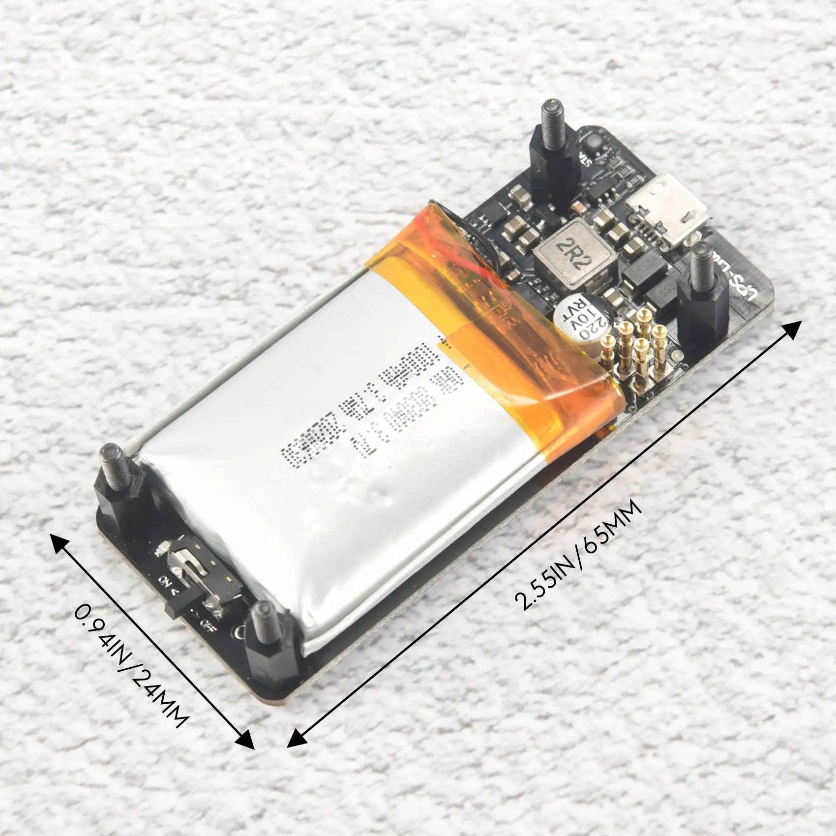 Toonaangevende nieuwe UPS Lite V1.2 UPS Power HAT-kaart met batterij-elektriciteitsdetectie voor Raspberry Pi Zero Zero W