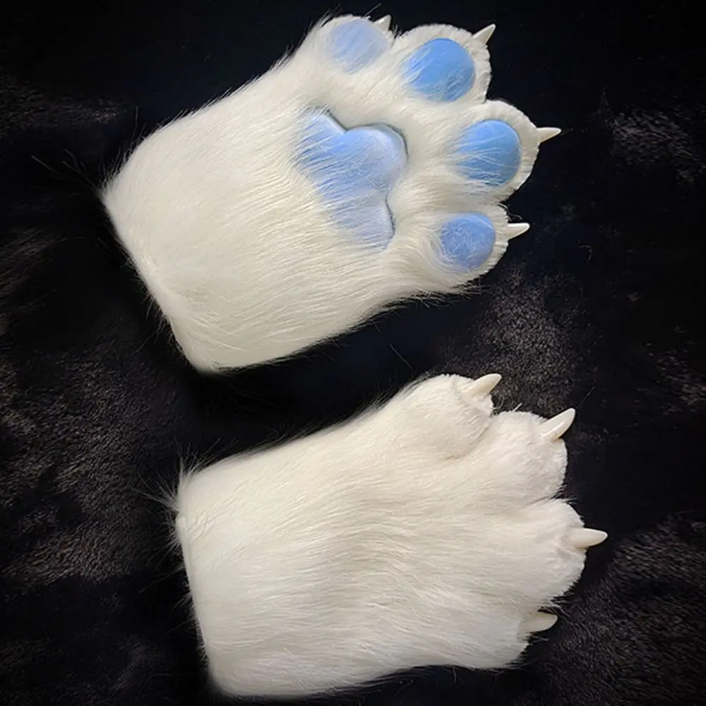 لطيف الكرتون تأثيري حلي قفازات صار كيغ Fursuit Kigurumi القط باو قفازات رشاقته الدافئة تأثيري الدعائم الهدايا