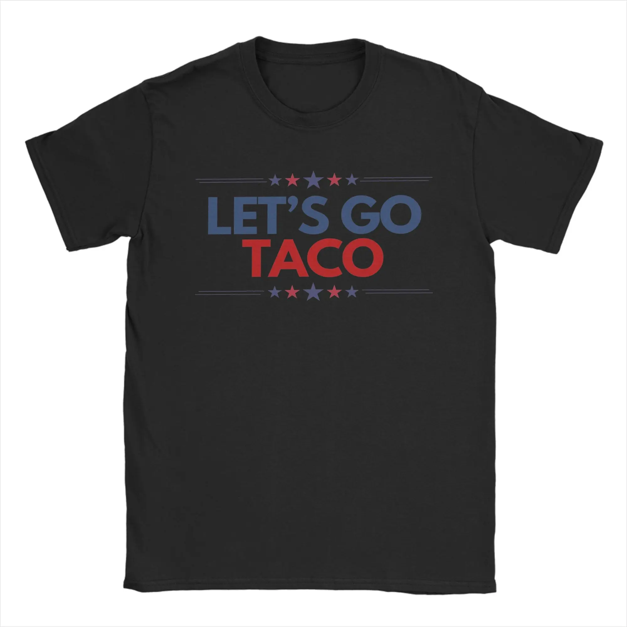 

Let's Go Taco T-Shirt Men Novelty 100% Cotton Tee Shirt Crew Neck Short Sleeve T Shirt Gift Clothing