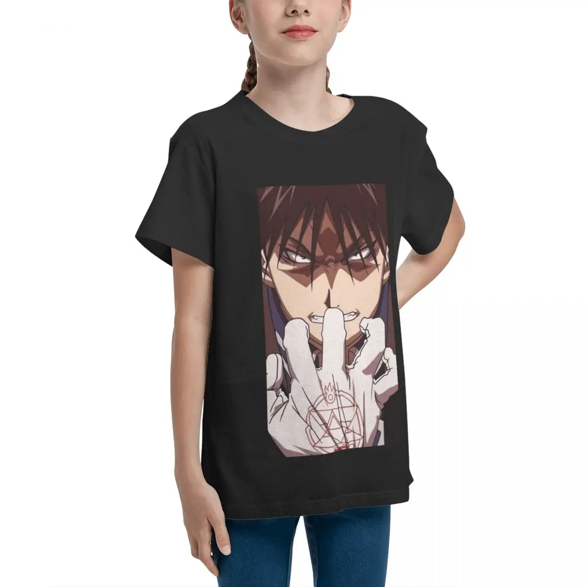 Adolescents Basic Short Sleeve T-Shirt Roy Mustang Essential For Sale SexyVintage T-shirts Funny Graphic Teenagers