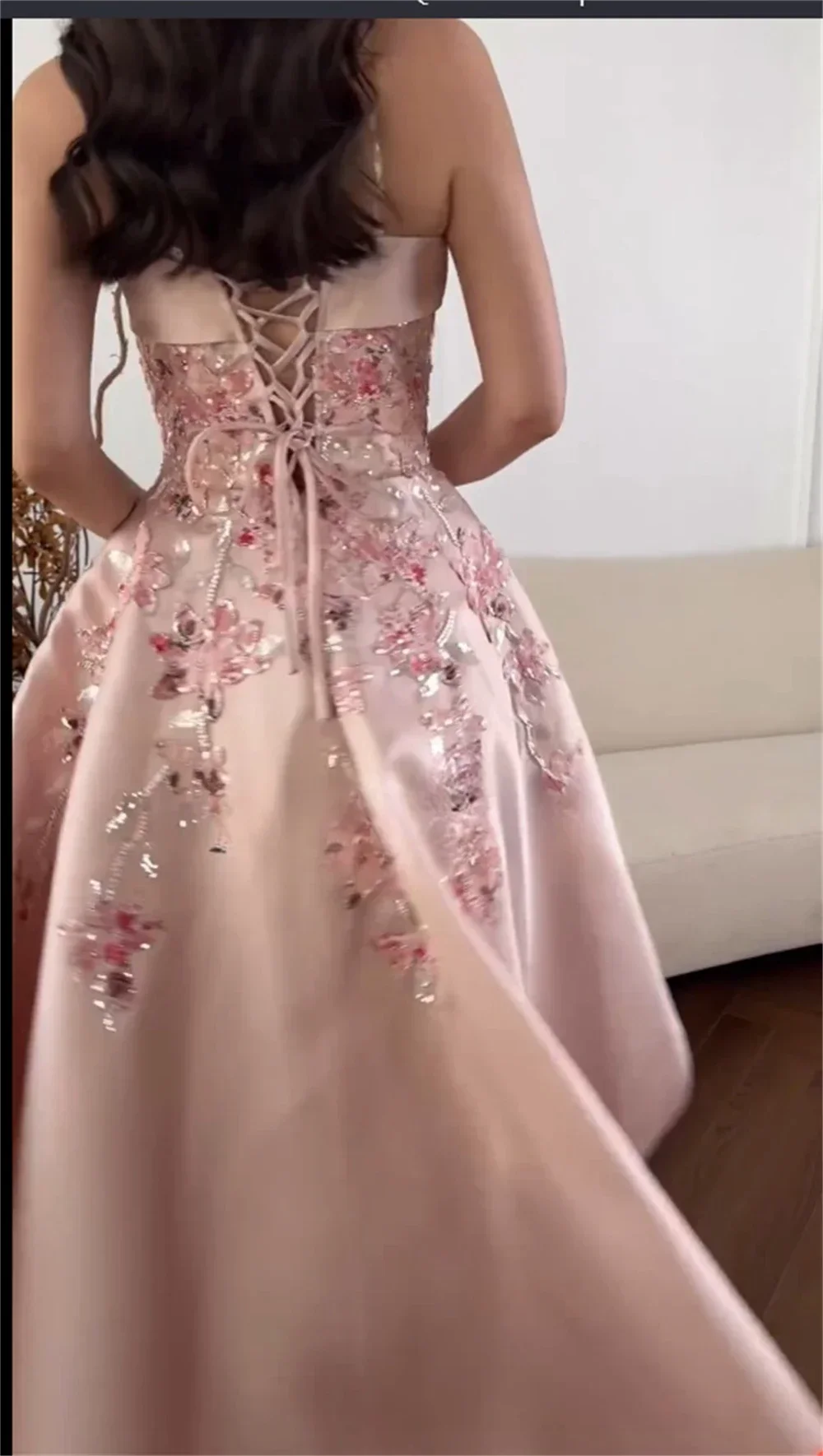 Customized Prom Gown Formal Evening Dress Sheer Straps A-line Ankle Length Applique Skirts Bespoke Occasion Dresses Saudi Arabia