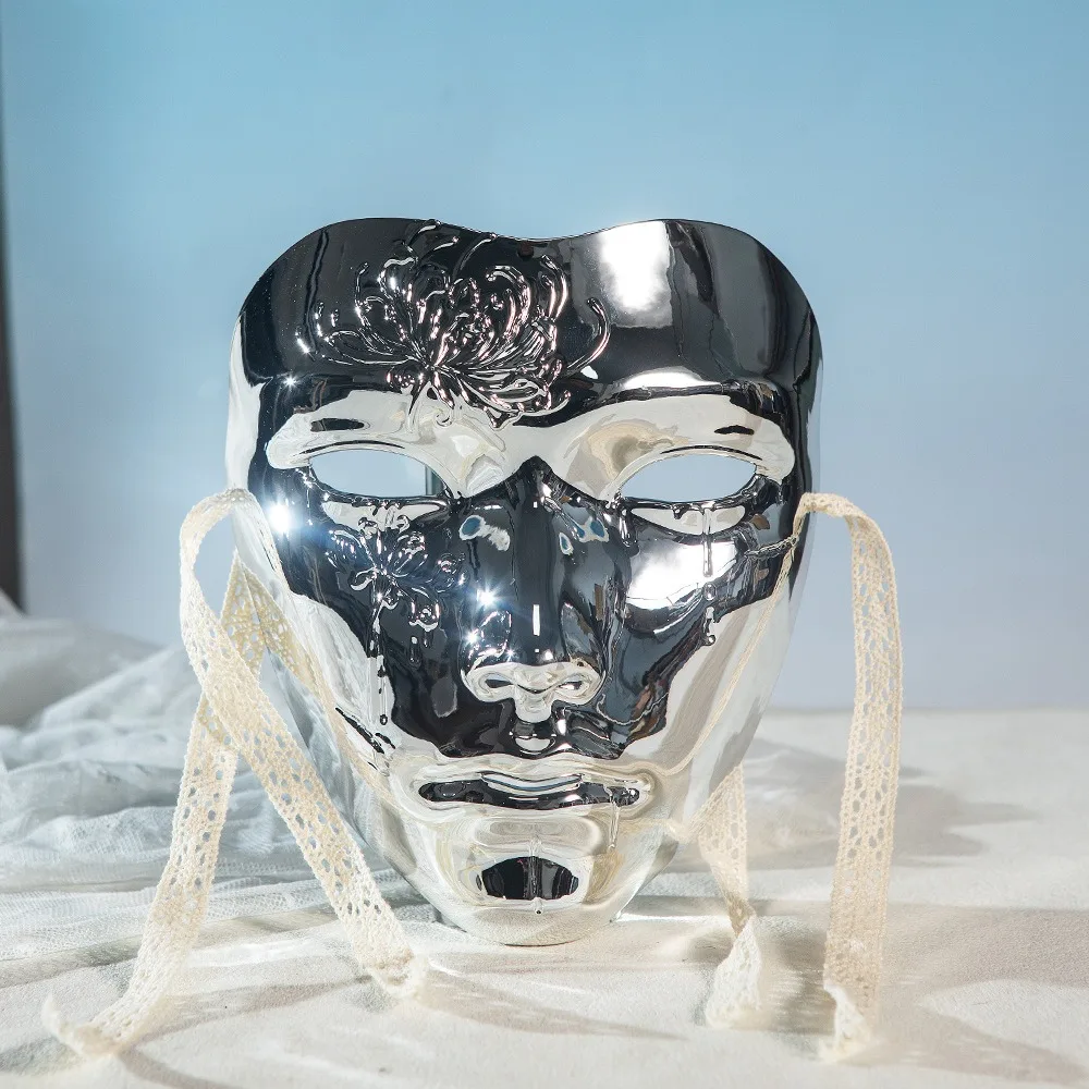 Maschera per travestimento creativa Forniture per feste maschili Bellissimo stile antico Maschera per il viso Accessori per costumi Hanfu Puntelli per cosplay anime da uomo