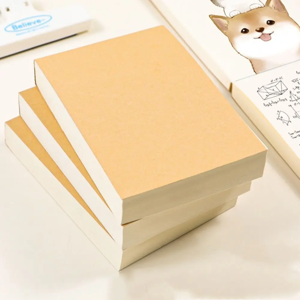 Convenient A6 Blank Draft Notebook Thicken Easy to Tear off DIY Office Notebook Message Paper 252Sheets Writing Notepad Office