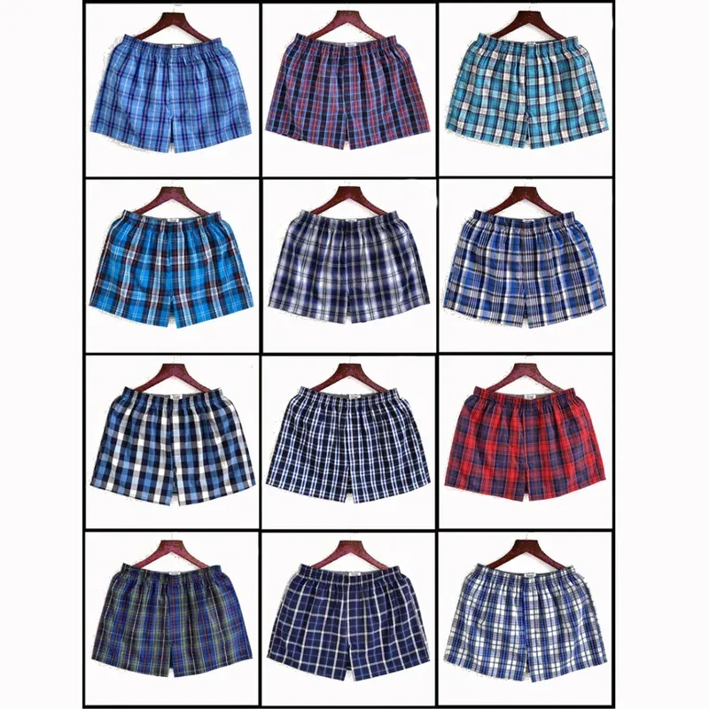 3-10PCS Men's Underwear Boxers Large Size Shorts Cotton Mens Aro Pants Pajama Sleeping Arrow Pants Soft Pure Cotton Boxer Shorts