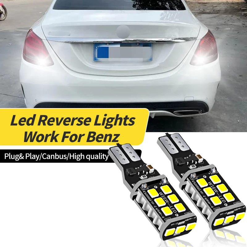 

4/10 шт. Canbus T16 T15 921 W16W белые лампы светодиодные автомобильные резервные фонари заднего хода для Mercedes-BenzC-Class W205, S205 CLA-Class C117, X117