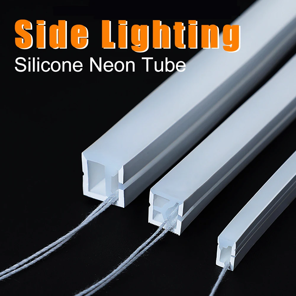WS2812B WS2811 LED Neon Tube Flexible Silica Gel Ribbon Linear Decor Silicon IP67 Waterproof For WS2812 SK6812 5050 Strip Light