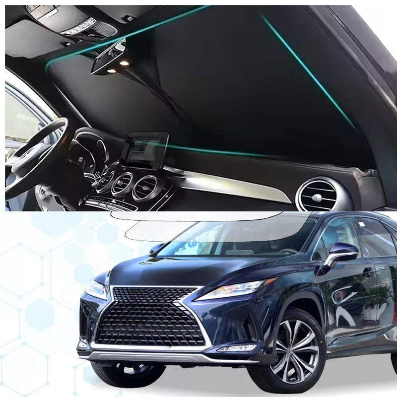 

Windshield Sun Shade For Lexus RX 400H RX450H 350H RX500H Sunshade Sun Visor Protector Foldable Blocks UV Rays Keep Car Cooler