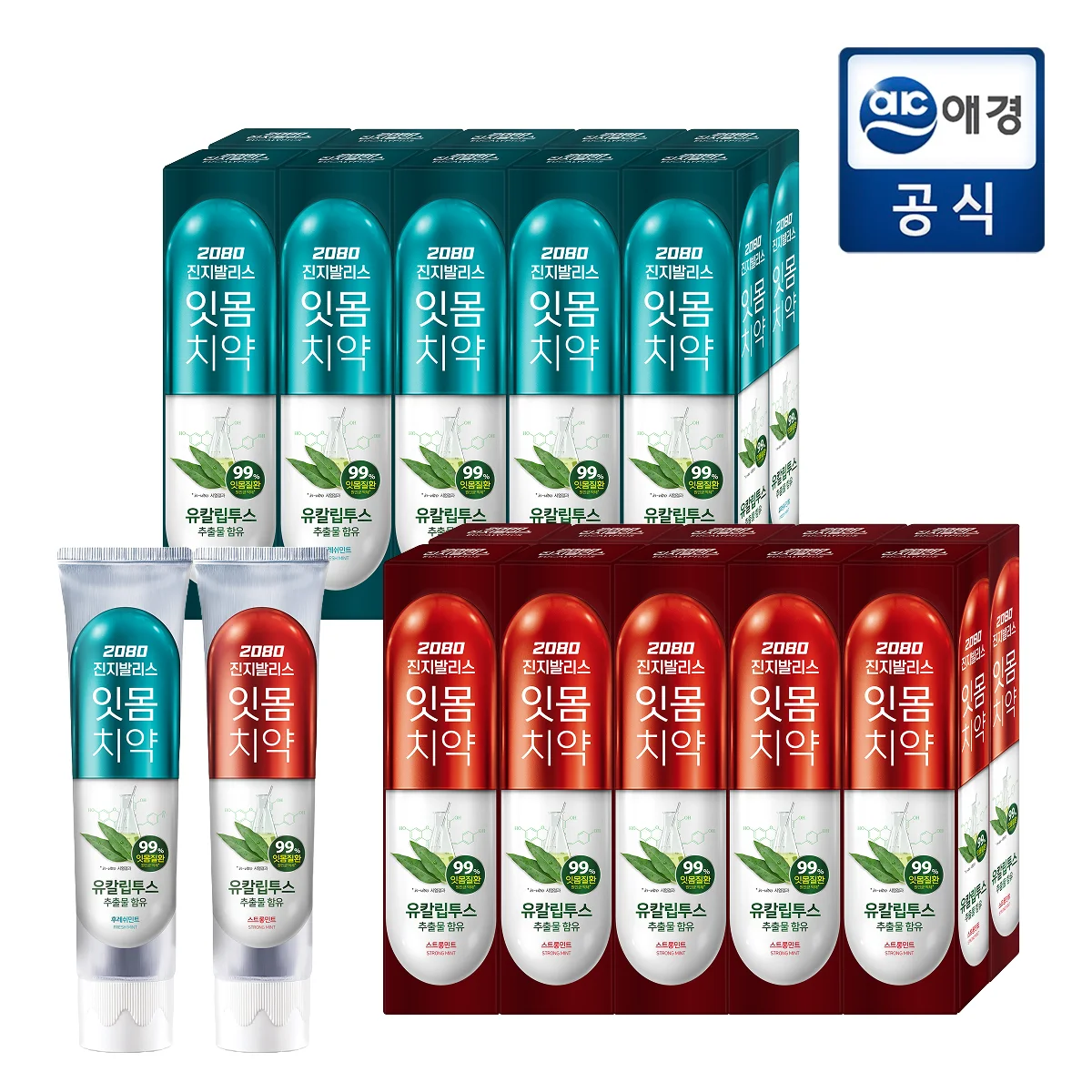 2080 Jinji Balis Eukalyptus Zahnfleischpflege-Zahnpasta 150 g x 10 Stück