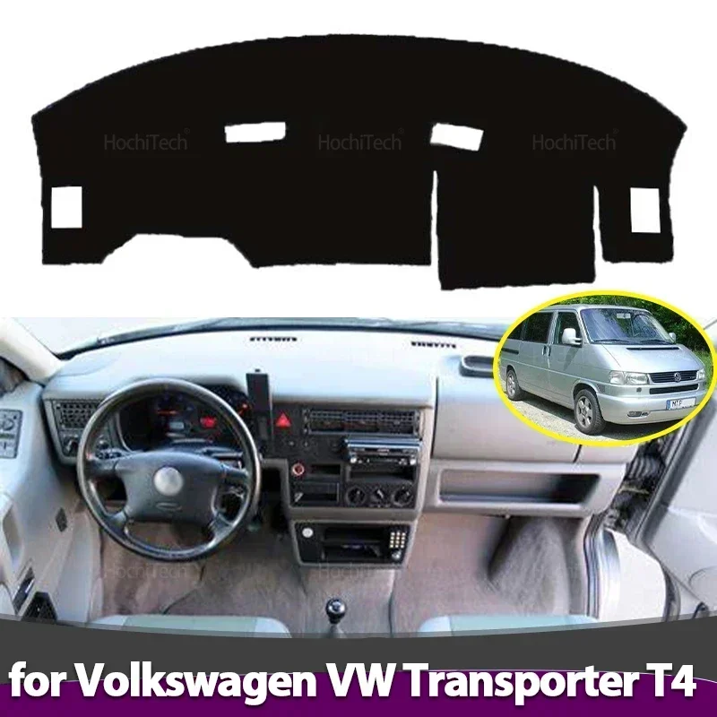 Capa do painel almofada forro do carro anti-uv tapete pára-sol para volkswagen vw transporter t4 eurovan vanagon caravelle 1990-2004