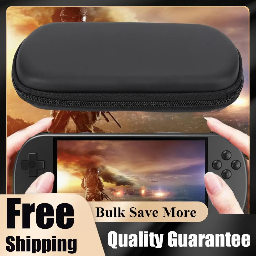 Hard EVA Carrying Case with Tempered Glass Film Portable Hard Travel EVA Case Waterproof Shockproof for Trimui Smart Pro