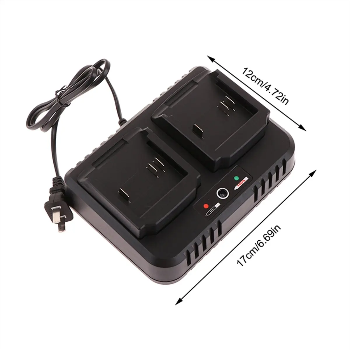 SPECIAL OFFER~Two-Seater Battery Charger Replacement for 18V 21V Li- BL1815 BL1830 BL1840 BL1860 Electric Drill Grinder EU PLUG