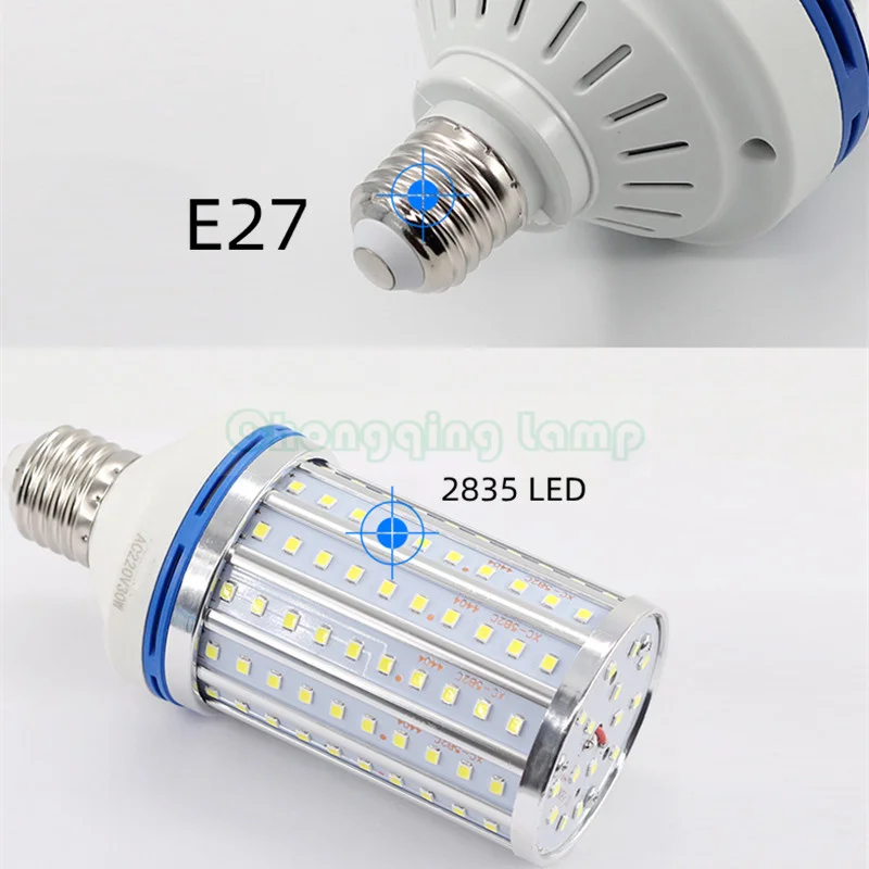 LED Bulb Energy-Saving Lamp High Power 50w60w Street Lamp E27 Screw Super Bright Corn Lamp Factory Lighting