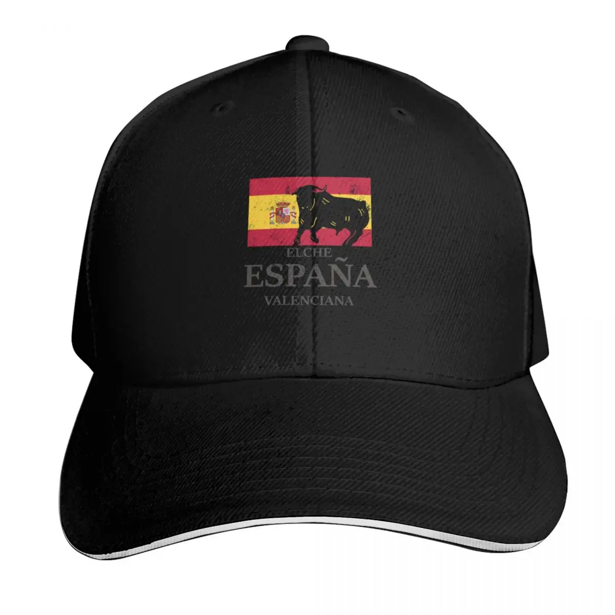 Gorra de béisbol con bandera de toros de Elche Valenciana, España, gorra de béisbol de lujo, sombrero de playa para hombre y mujer