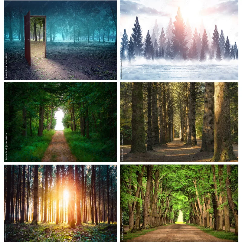 

SHUOZHIKE Natural Scenery Photography Background Forest Landscape Travel Photo Backdrops Studio Props 22331 SELI-07