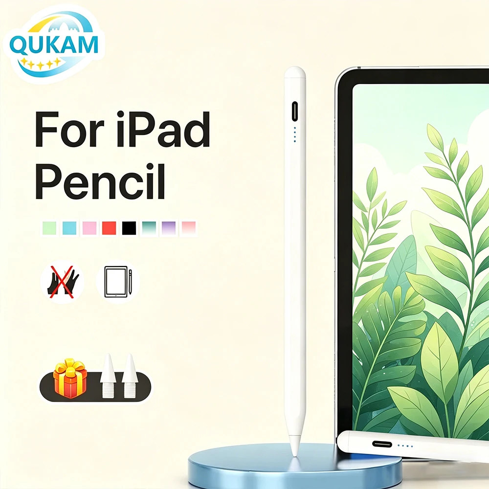 

2026 New Stylus Pen with Palm Rejection for iPad A16 2025 Air 6 M2 Pro 11 12.9 Air 5 4 10.9 10th 9th Gen Mini 6 7 Magnetic Pen