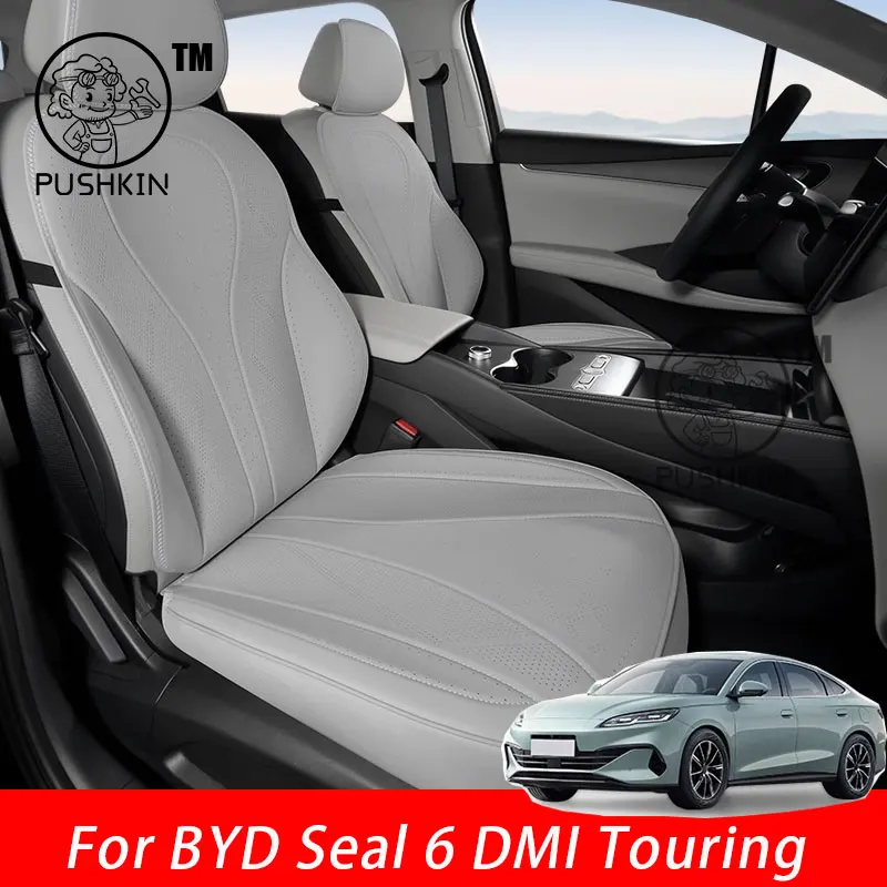

Custom Fit Car Accessories Seat Covers For 5 Seats Full Set Top Quality Leather Specific For BYD Seal 6 C6 DMI Touring 2025 2026