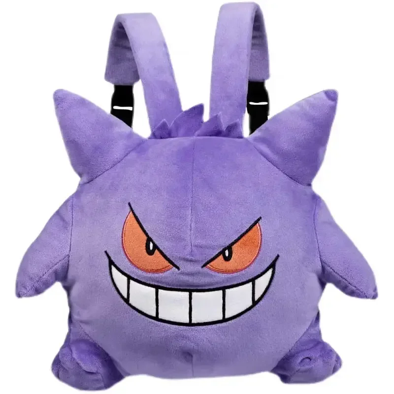 

Pokemon Gengar Plush Shoulder Bag Backpack Y2k Men Women Schoolbag Soft Fluzzy Doll Handbags Japan Children's Gifts