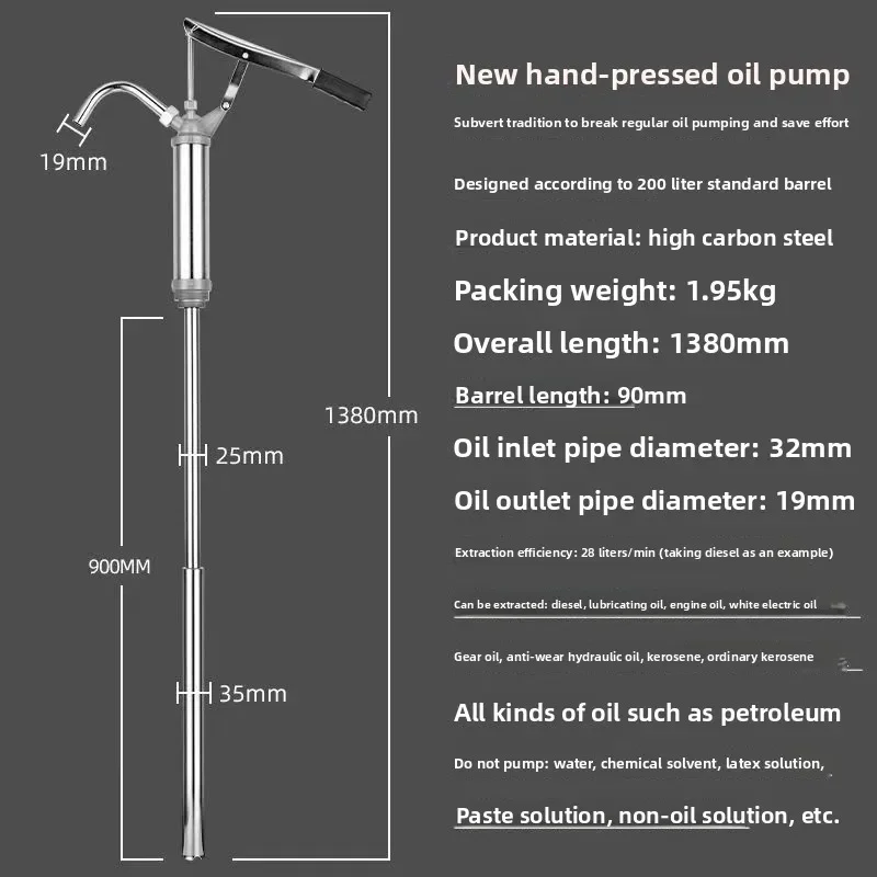

Top Hand Pressure 200L Large Oil Drum Diesel Engine Lubricating Oil Into YouTube Telescopic Design