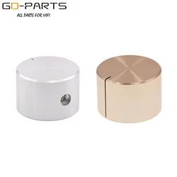22mm-15mm Solid Aluminum Rotary Pointer Knob Audio AMP Speaker Turntable DAC Keyboard Volume Potentiometer Cap Silver Gold