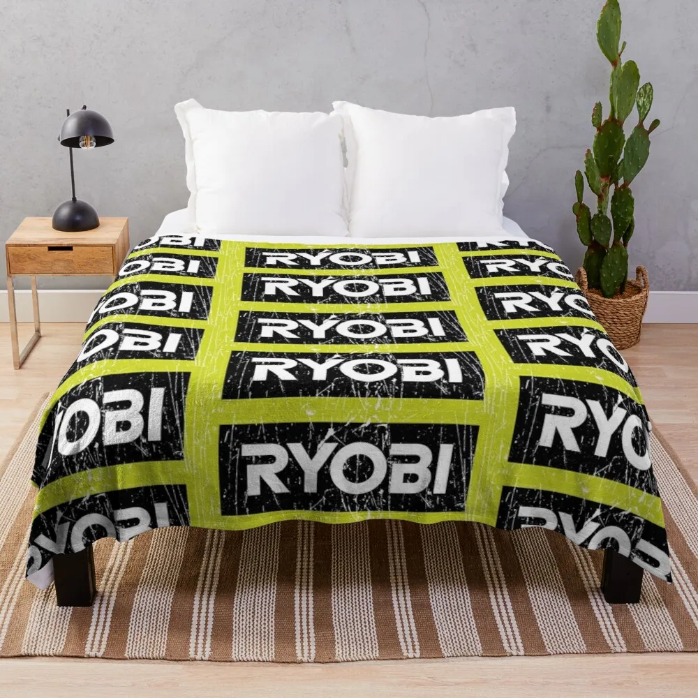 RYOBI Logo Throw Blanket Blanket For Travel Light Blanket Luxury