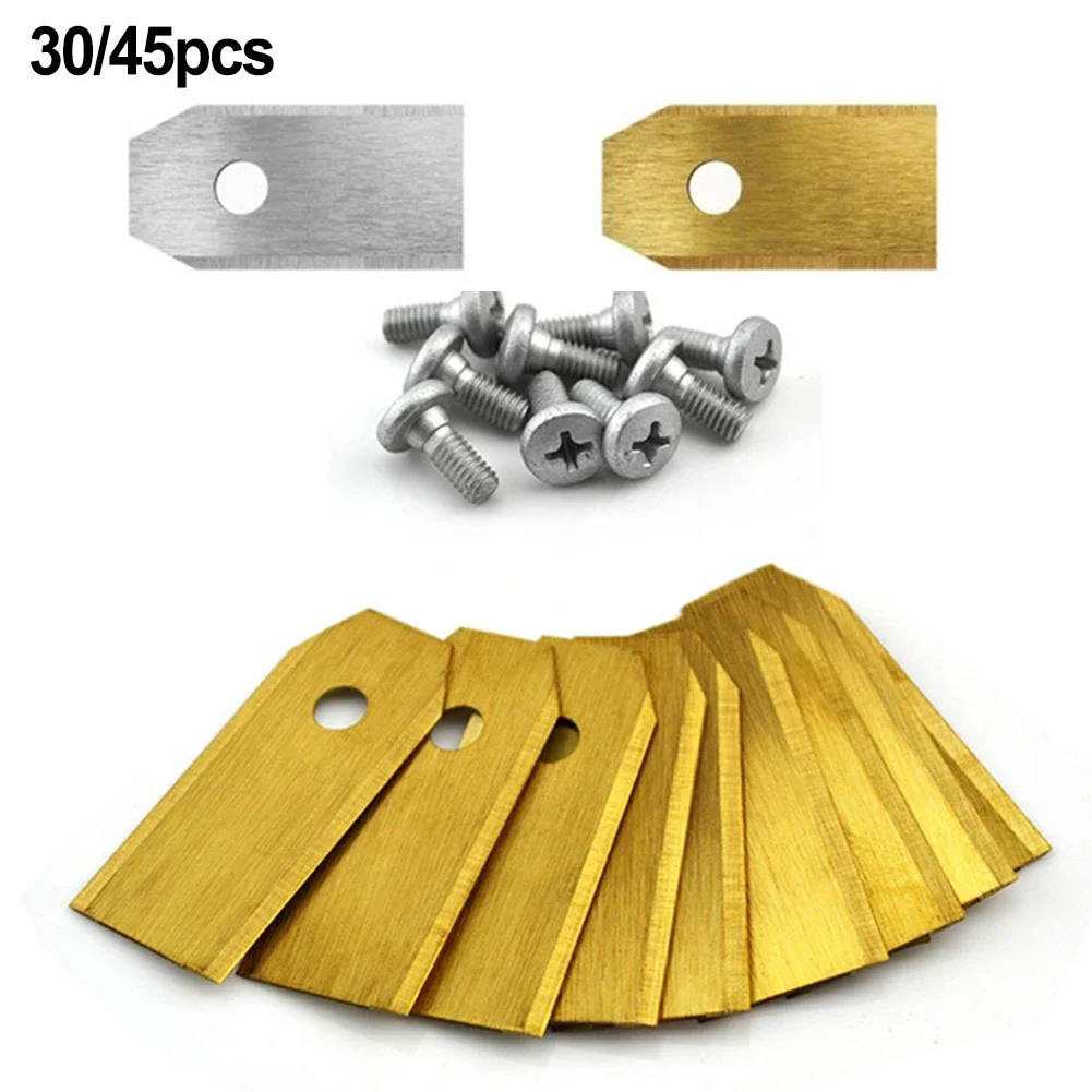 

30pcs 0.45mm REPLACEMENT BLADES For+ Mower Robot Gold Silver REPLACEMENT BLADES For+ Mower Robot