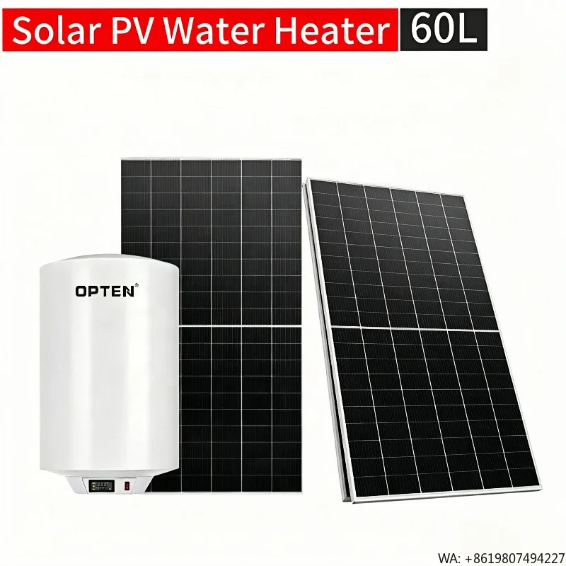 Enamel Coated Metal Tank Water Heater Solar PV Type Anti Dry Burning Explosion Proof for House Hotel RV Use