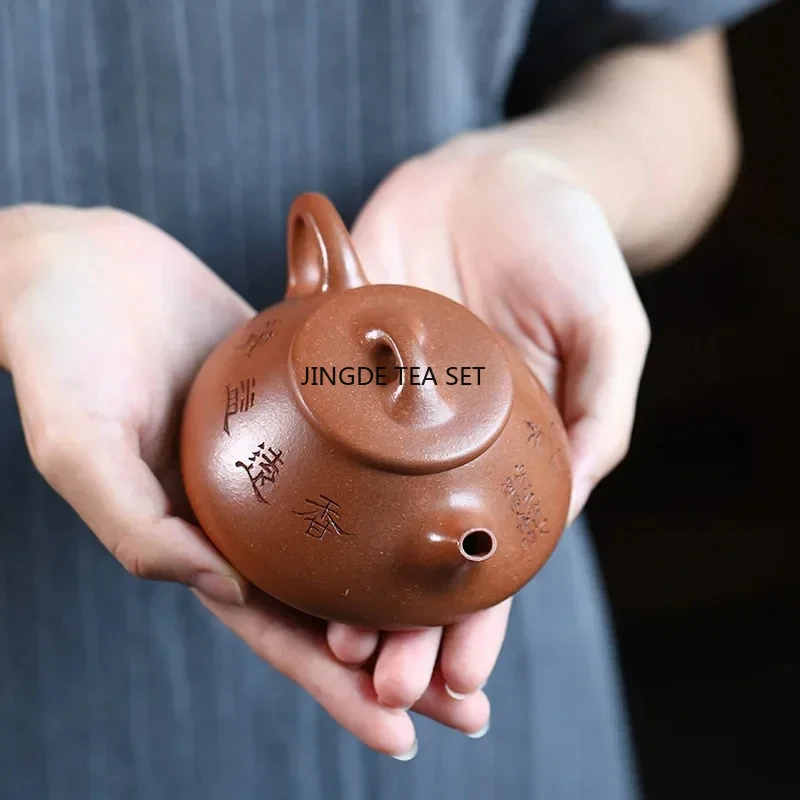 

170ml Yixing Yixing Purple Clay Teapot Mineral Red Mud Handmade Stone Spoon Beauty and Health Teapot China