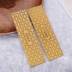 Diamond Double-sided Sharpener Stone Kitchen Outdoor Knife Sharpener Grinding Tools Honeycomb Titanium-plated  Whetstone1