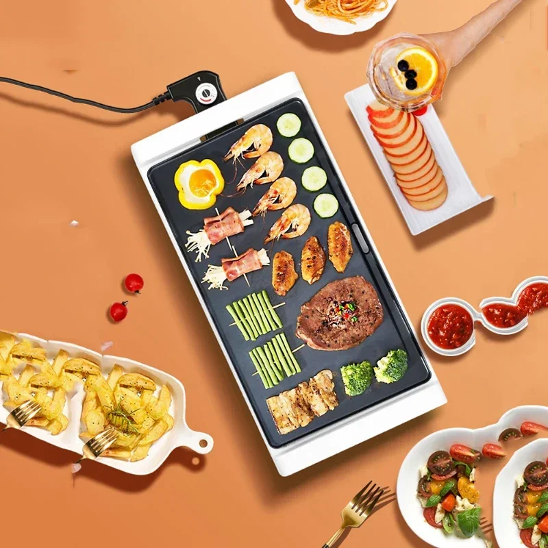 Electric Grill, 220V/1800W, Multifunctional Upgraded Household Smokeless Non-stick Grill