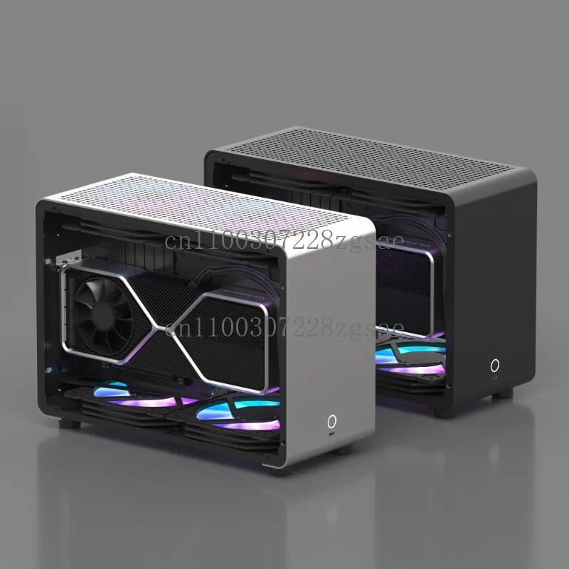 

Aluminum alloy chassis A4 sfx240 water-cooled itx transparent chassis
