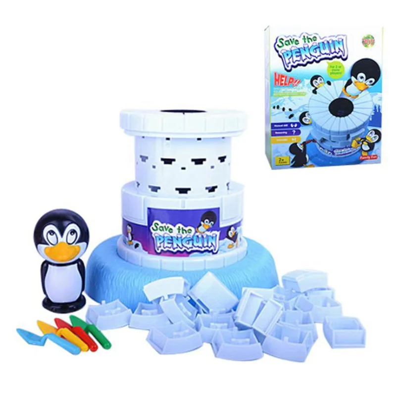 Children\'s Toys Save Little Penguins Wall Breaking Table Board Games Multiplayer Interactive Party Desktop Games Toys for Kids