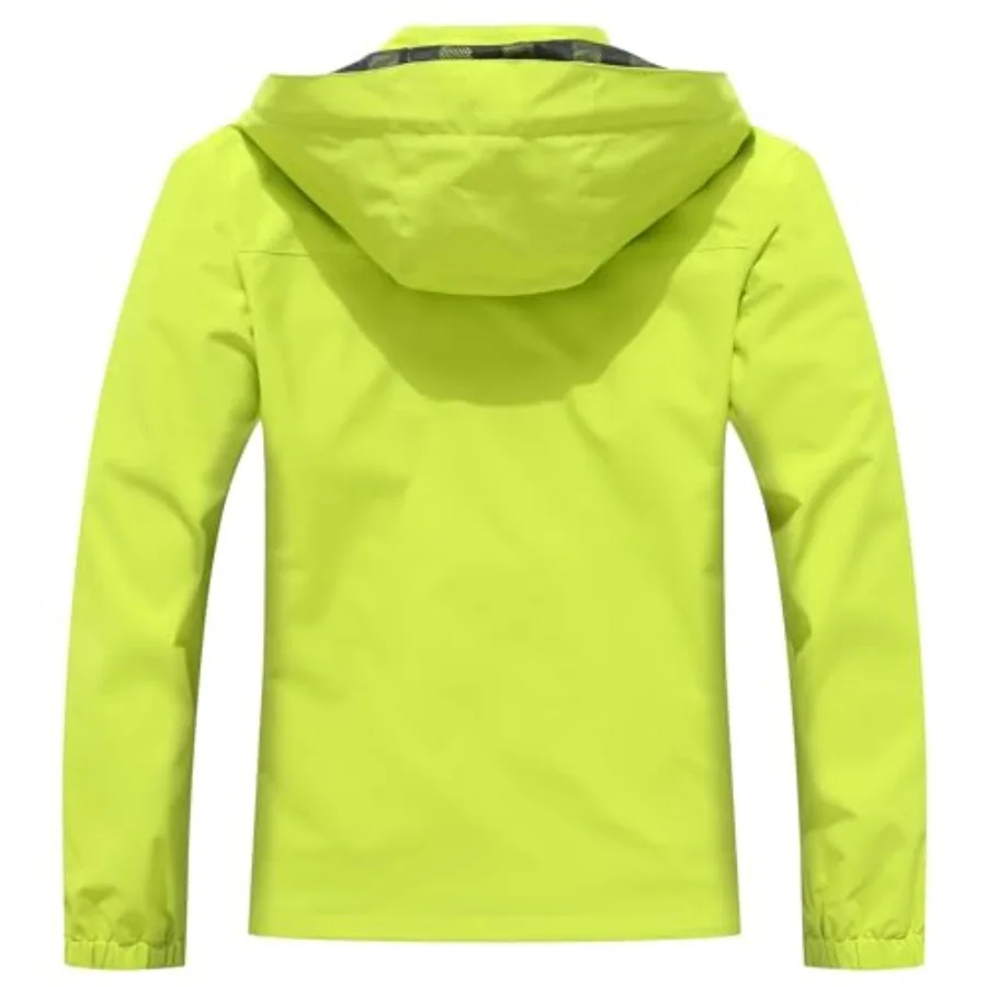 MOERDENG Women's Waterproof Rain Jacket Lightweight Raincoat Hooded Hiking Jacket Softshell Windbreaker