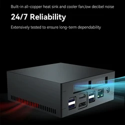 Mini PC de jeu avec AMD Ryzen7-3750H/Althon 3150U16G/32G touristes DDR4 prend en charge Windows 10/11 WIFI BTéclairé Type-C Office Computer