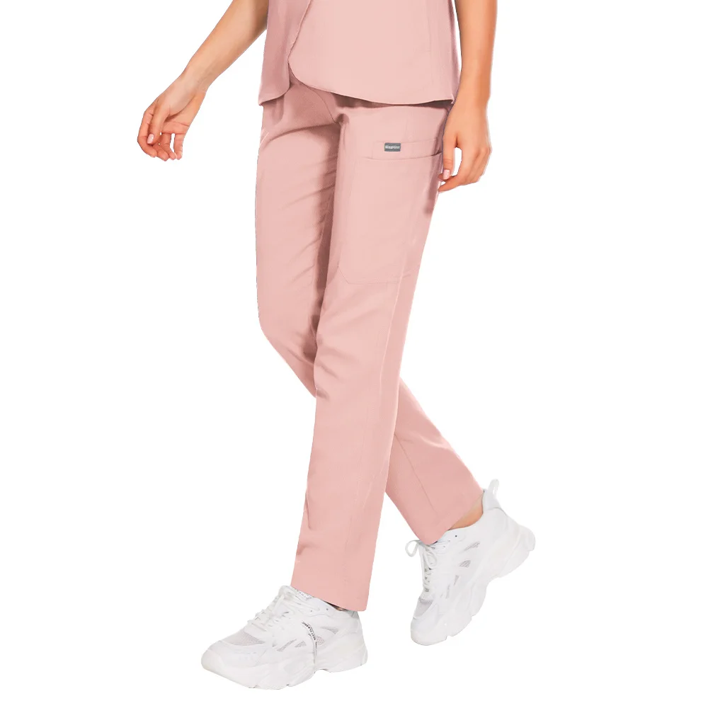 Fashion Scrubs Summer Breathable Solid Color Work Doctor Dental Care Scrub Pants Nurse Uniform