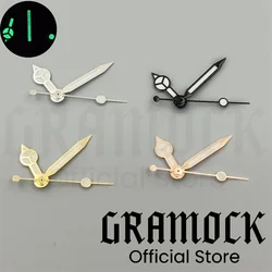 Gramock Watch Hands Silver Black Gold Rose Gold Hands Green Luminous Suitable For RONDA 515 Quartz Movement
