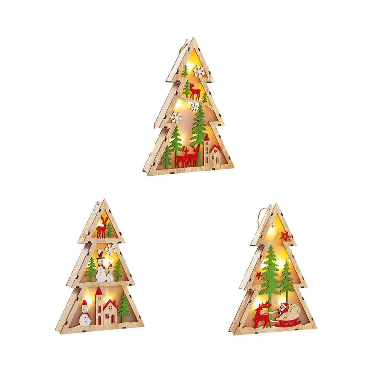 

3Pcs Decorations Party Supplies DIY Christmas Hanging Decoration