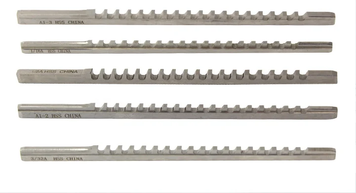 1PC 2/3/4/5/6/8/10/12/1PC 2/3/4/5/6/8/10/12/14/16/18mm A1/B1/C1/D1/E1 Type Push Type Keyway Broaches HSS ng machine Metalworking