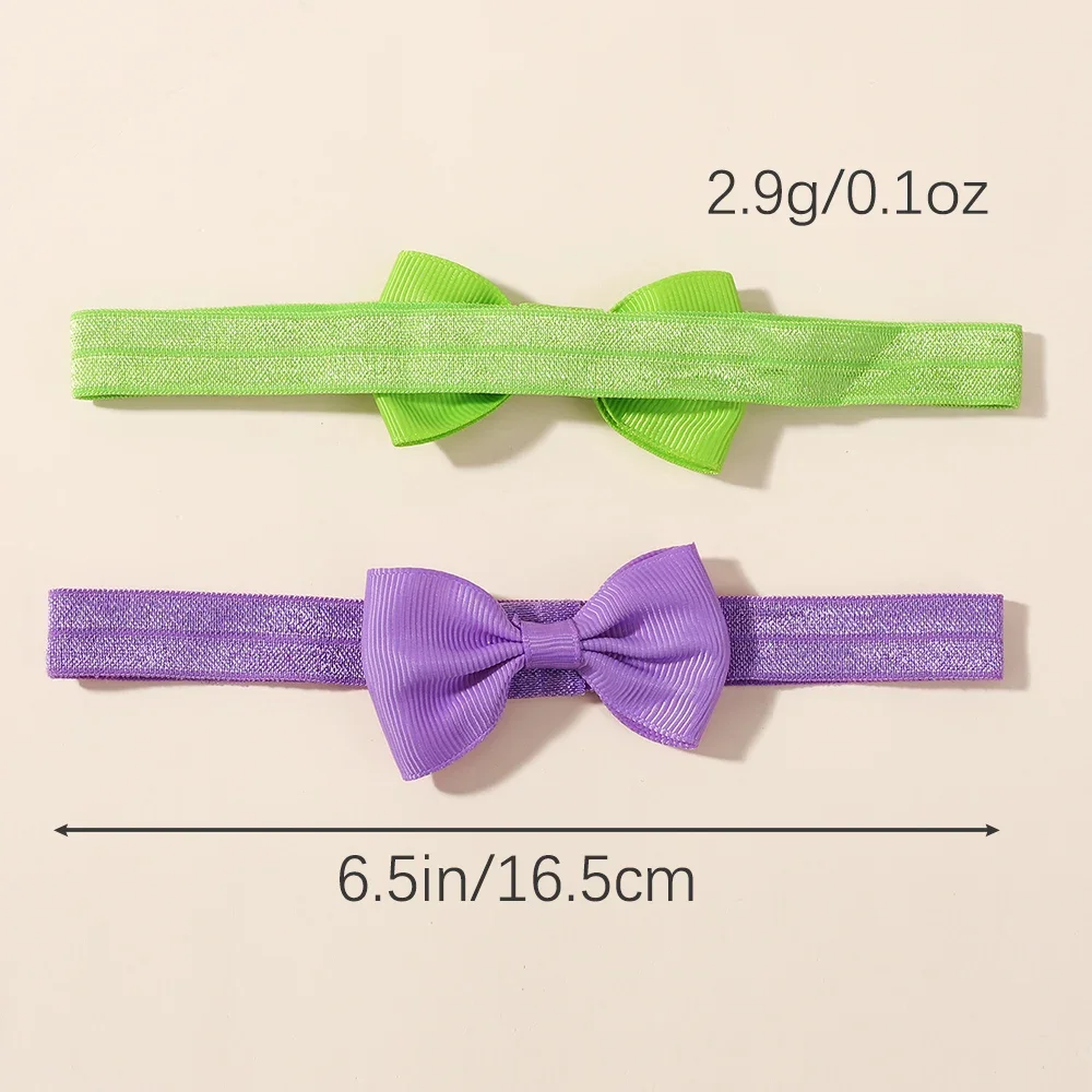 LOVEKIKI 15 قطعة/المجموعة بلون Grograin الشريط Bowknot عقال للفتيات R مرونة العصابات الشعر الرضع إكسسورات شعر الأطفال